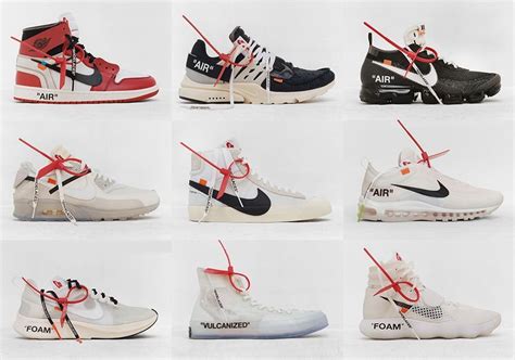 nike x off white collection.